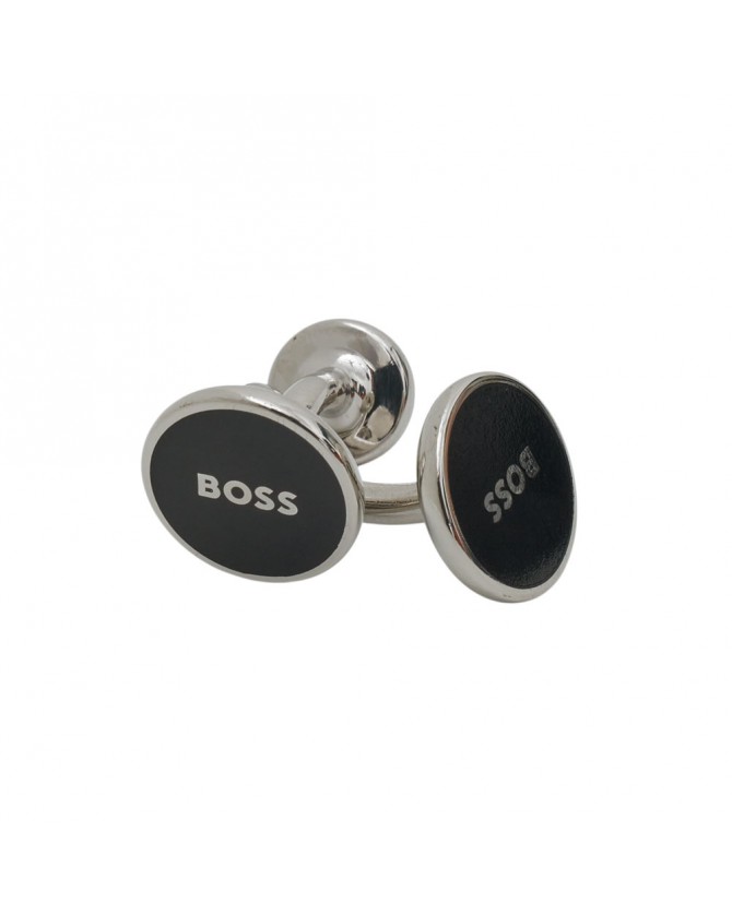 Μανικετόκουμπο και πιάστρα γραβάτας Boss Μαύρο B-PRINTEDSET-TIE 50544125-001