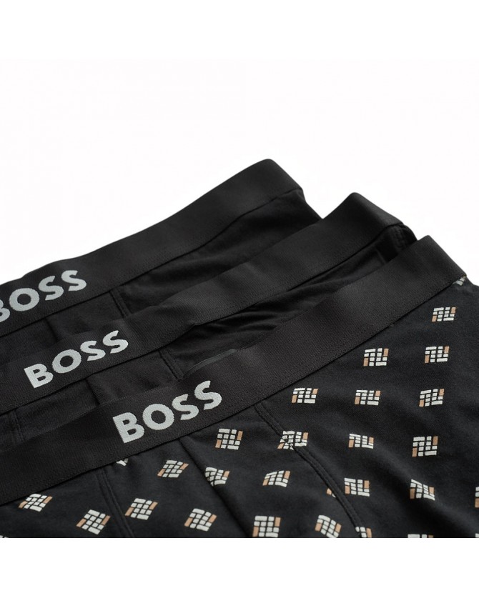 Τριάδα σετ boxer Boss Μαύρα Trunk 3P BOSS ONE D 50549832-979