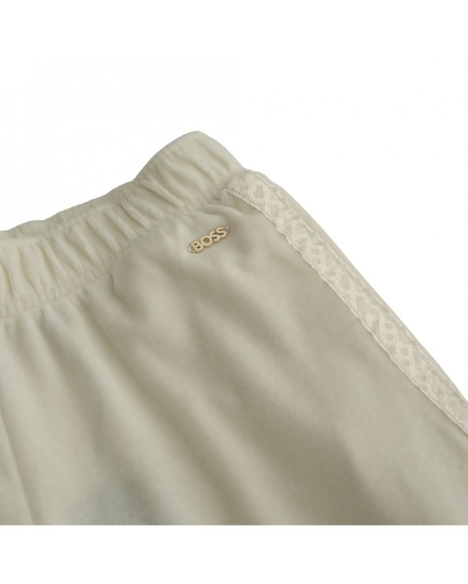 Φόρμα Boss Εκρού Velour_Pants 50550716-118