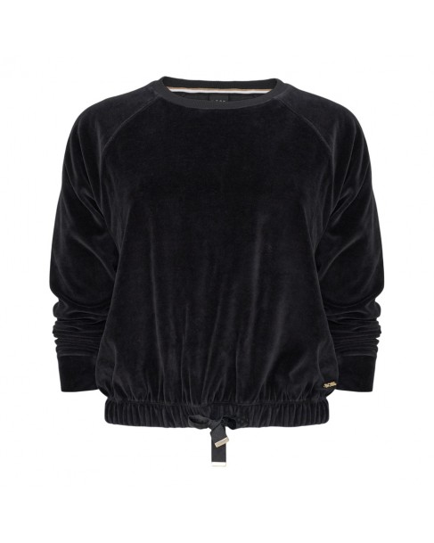 Φούτερ Boss Μαύρο Velour_Sweatshirt 50550724-001