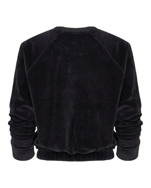 Φούτερ Boss Μαύρο Velour_Sweatshirt 50550724-001
