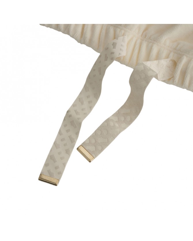 Φούτερ Boss Εκρού Velour_Sweatshirt 50550724-118