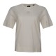 T-shirt Boss Εκρού Elpha_Placed3 50551443-118