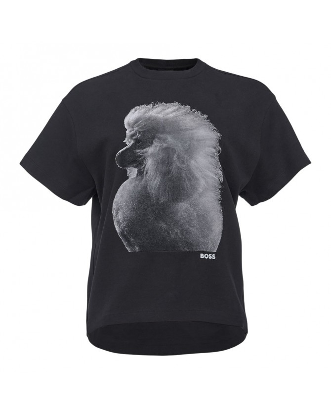 T-shirt Boss Μαύρο Elne 50557366-001