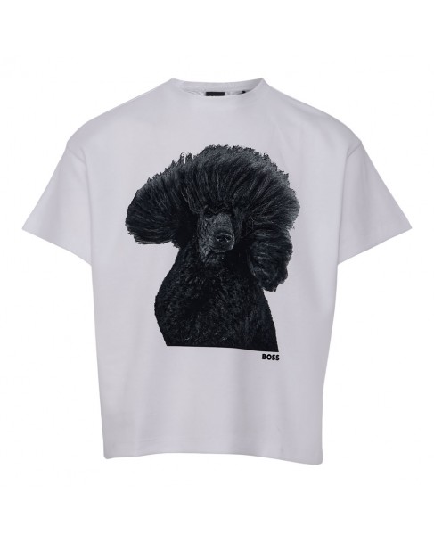 T-shirt Boss Λευκό Elne 50557366-100
