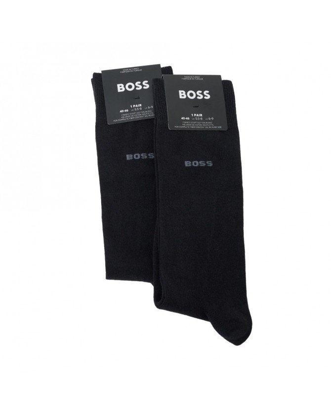 Κάλτσες σετ 2 τεμαχίων Boss μαύρες 2P RS Giftset Bag CC 50558570-001