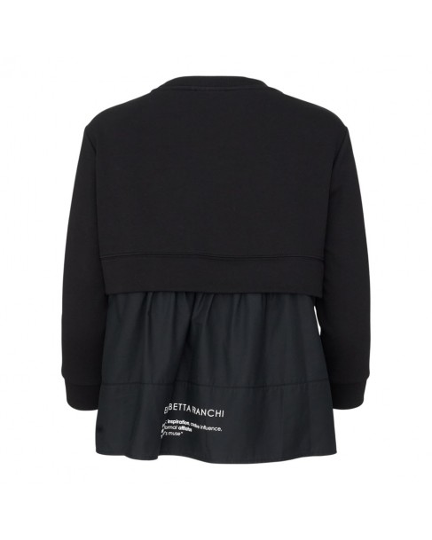 Φούτερ Elisabetta Franchi Μαύρο MD00656E2-110
