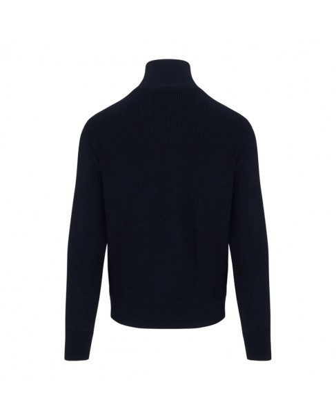 Πλεκτό Half Zip Σκούρο μπλε 15311168-50E