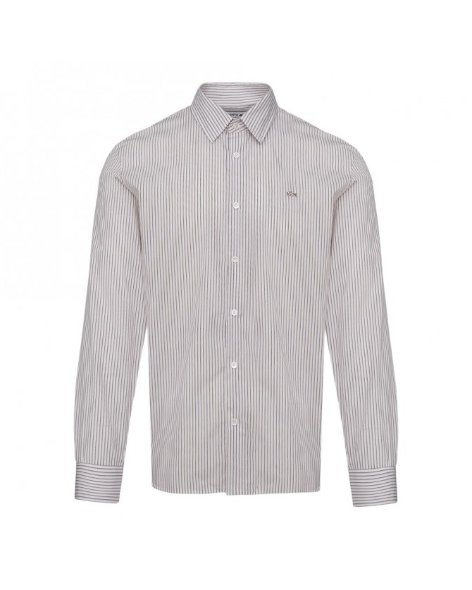 Πουκάμισο Lacoste Λευκό ριγέ Κόκκινο 3CH9087-L7I4