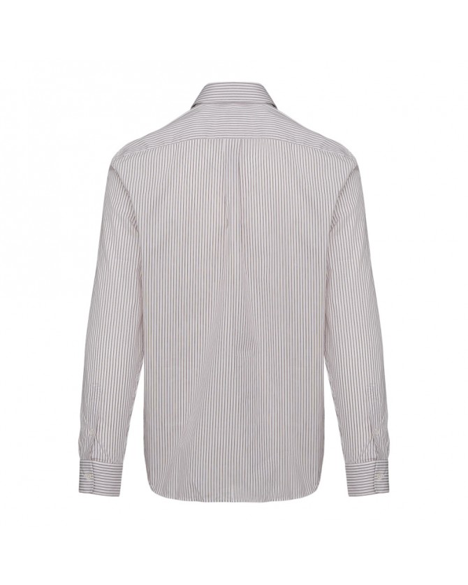 Πουκάμισο Lacoste Λευκό ριγέ Κόκκινο 3CH9087-L7I4