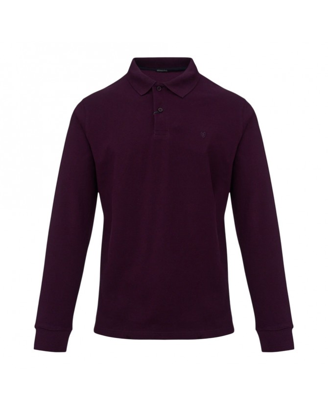 Μπλούζα polo The Bostonians Μπορντό 3PL0001-B170PU