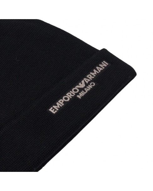 Σκούφος Emporio Armani Μαύρος EM002715AF18241-UC001