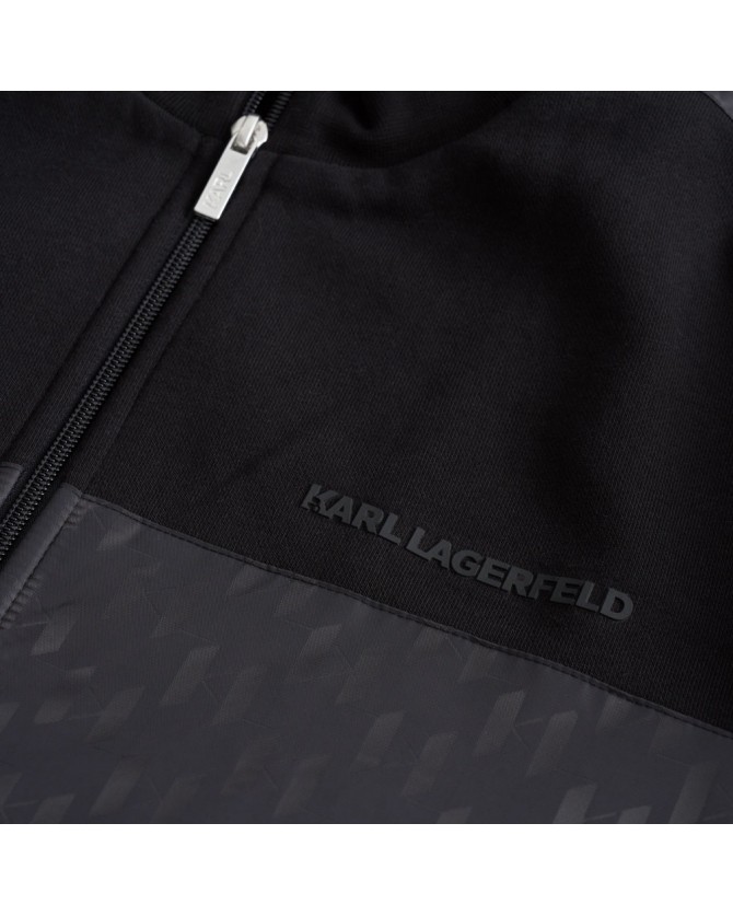 Ζακέτα φούτερ Karl Lagerfeld Μαύρη 705035-554910-990