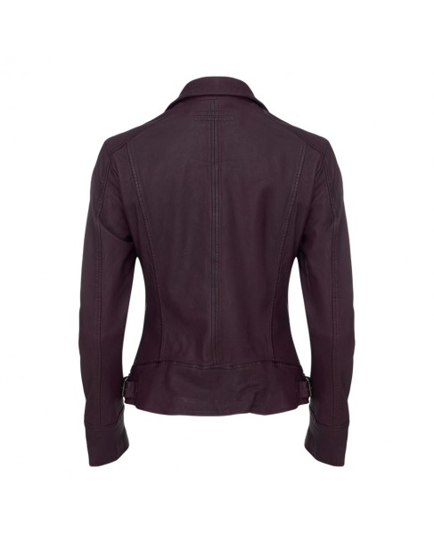 Μπουφάν δερμάτινο Oakwood Μπορντό 62065 VIDEO-0541