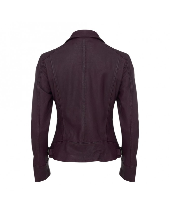 Μπουφάν δερμάτινο Oakwood Μπορντό 62065 VIDEO-0541