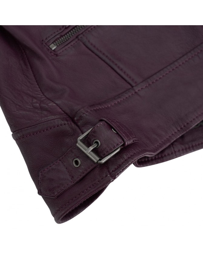 Μπουφάν δερμάτινο Oakwood Μπορντό 62065 VIDEO-0541