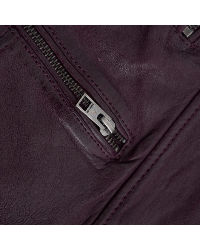 Μπουφάν δερμάτινο Oakwood Μπορντό 62065 VIDEO-0541