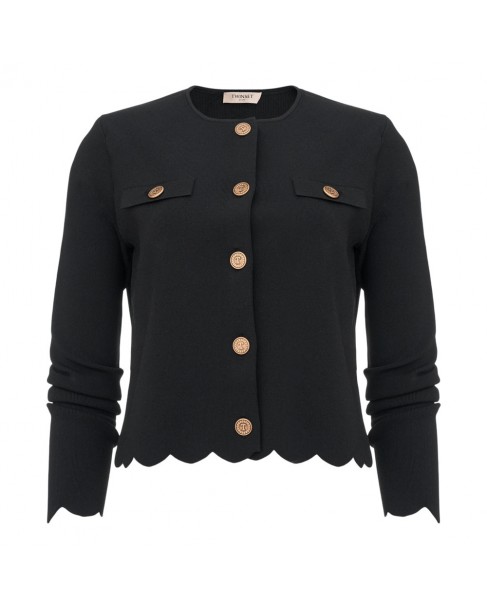 Ζακέτα TwinSet Μαύρη 252TP320A-00006