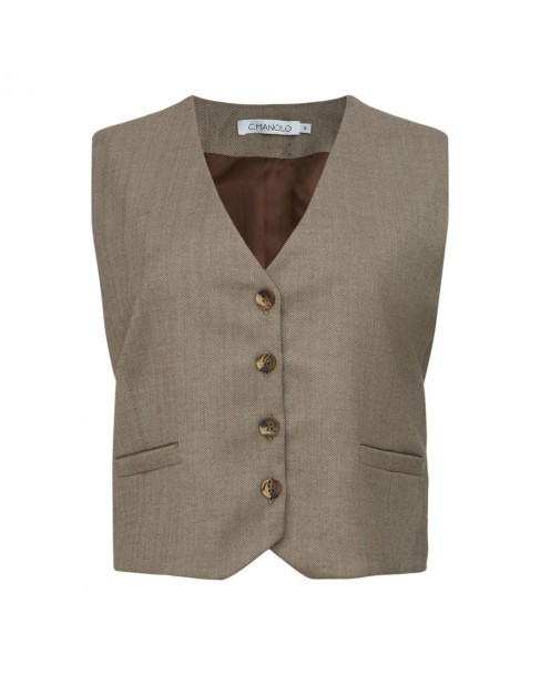 Γιλέκο Manolo Μπεζ KI26345