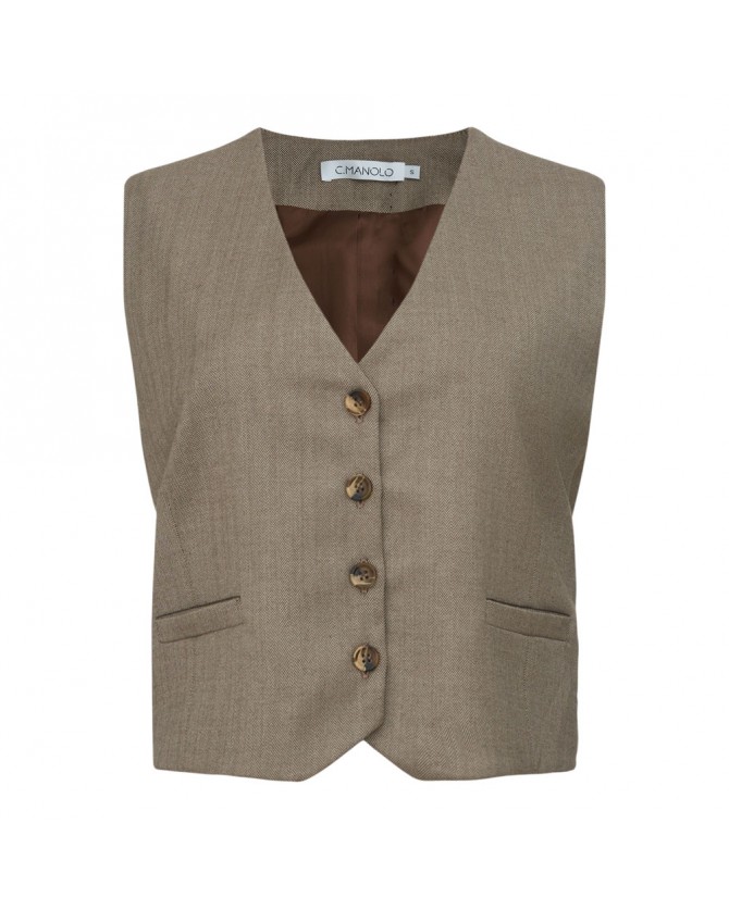 Γιλέκο Manolo Μπεζ KI26345