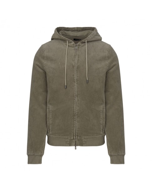 Μπουφάν Keeling Λαδί KMC050035 CORDUROY-GREIGE