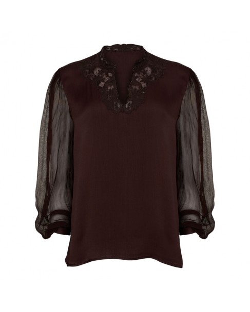 Μπλούζα Twin set Μπορντό 252TT2243-11054