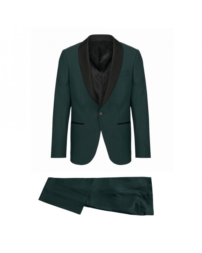 Κοστούμι 19V69 ITALIA VERSACE ABBIGLIAMENTO Πράσινο 07.35.MARIO SMOKIN-GREEN MEL