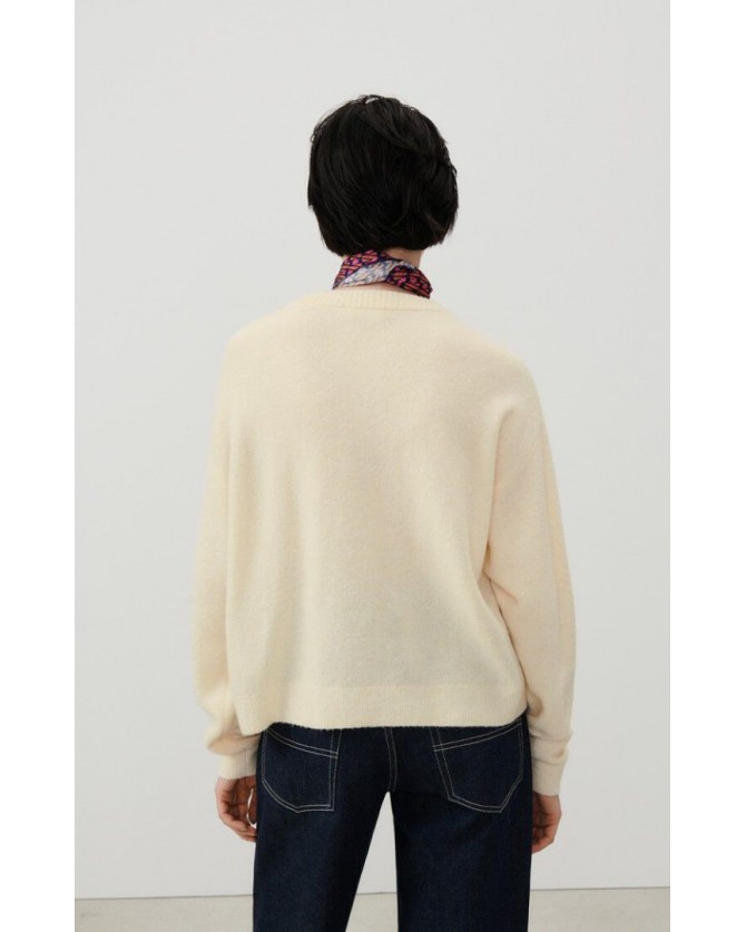 Ζακέτα American Vintage Nude DAM19E-PANNACOTTA CHINE