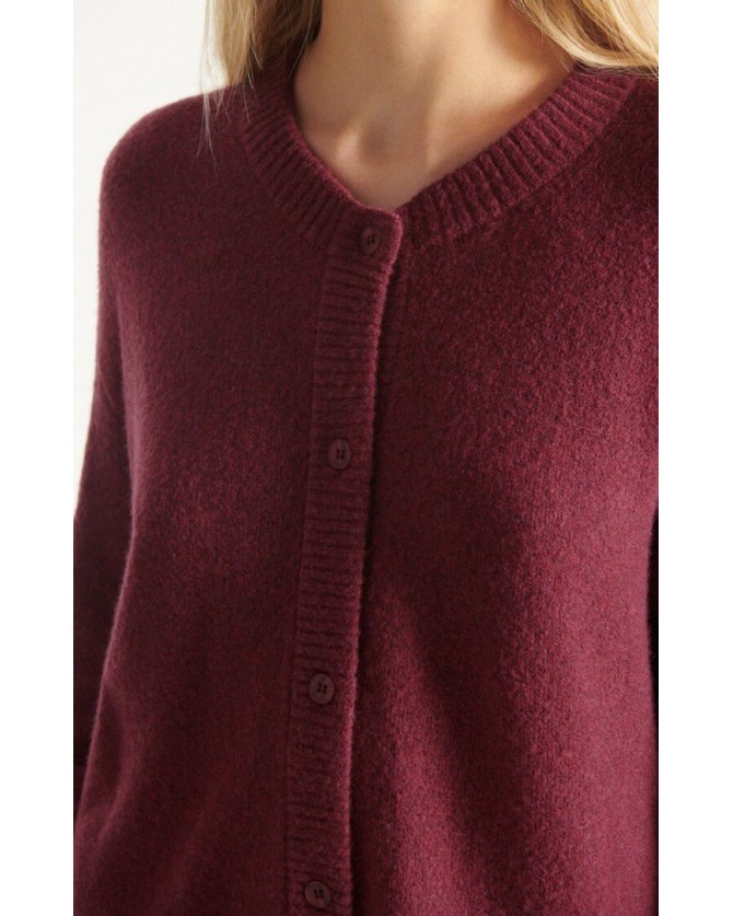 Ζακέτα American Vintage Μπορντό DAM19E-RAISIN CHINE