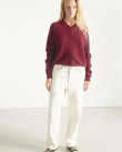 Ζακέτα American Vintage Μπορντό DAM19E-RAISIN CHINE