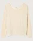 Πουλόβερ American Vintage Εκρού DAM225-PANNACOTTA CHINE
