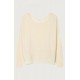 Πουλόβερ American Vintage Εκρού DAM225-PANNACOTTA CHINE