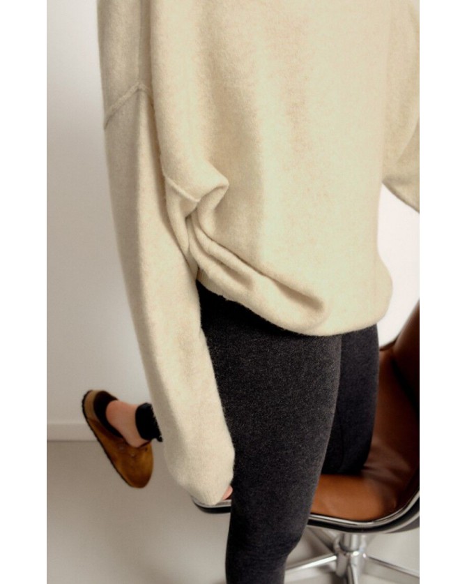 Πουλόβερ American Vintage Εκρού DAM225-SABLE CHINE