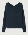 Πουλόβερ American Vintage Σκούρο μπλε DAM225-NAVY BLUE CHINE NOIR