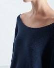 Πουλόβερ American Vintage Σκούρο μπλε DAM225-NAVY BLUE CHINE NOIR