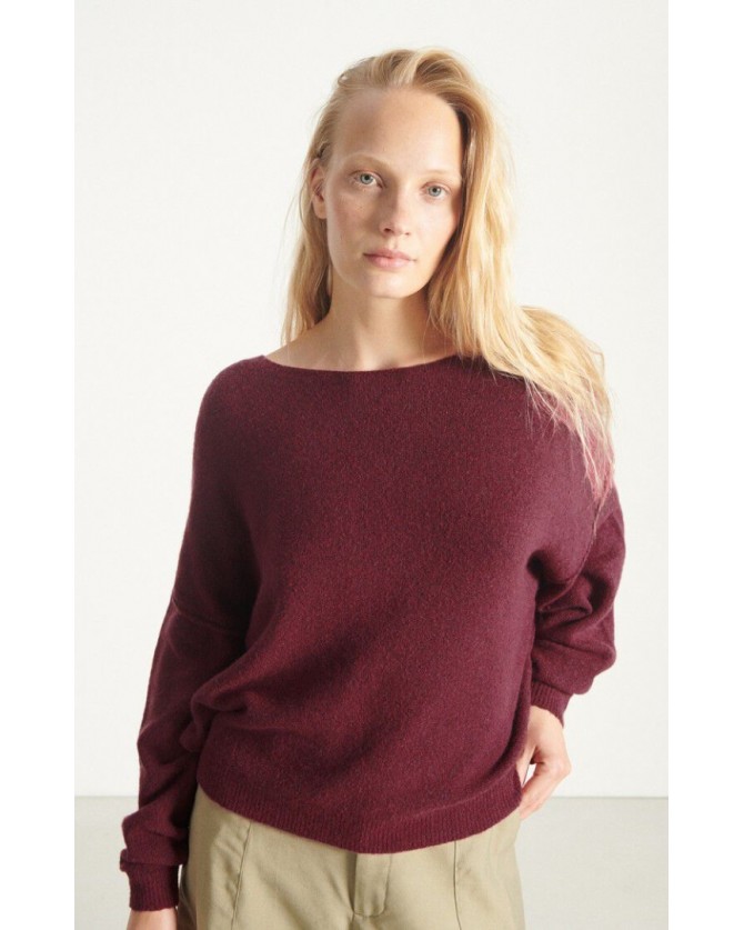 Πουλόβερ American Vintage Μπορντό DAM225-RAISIN CHINE