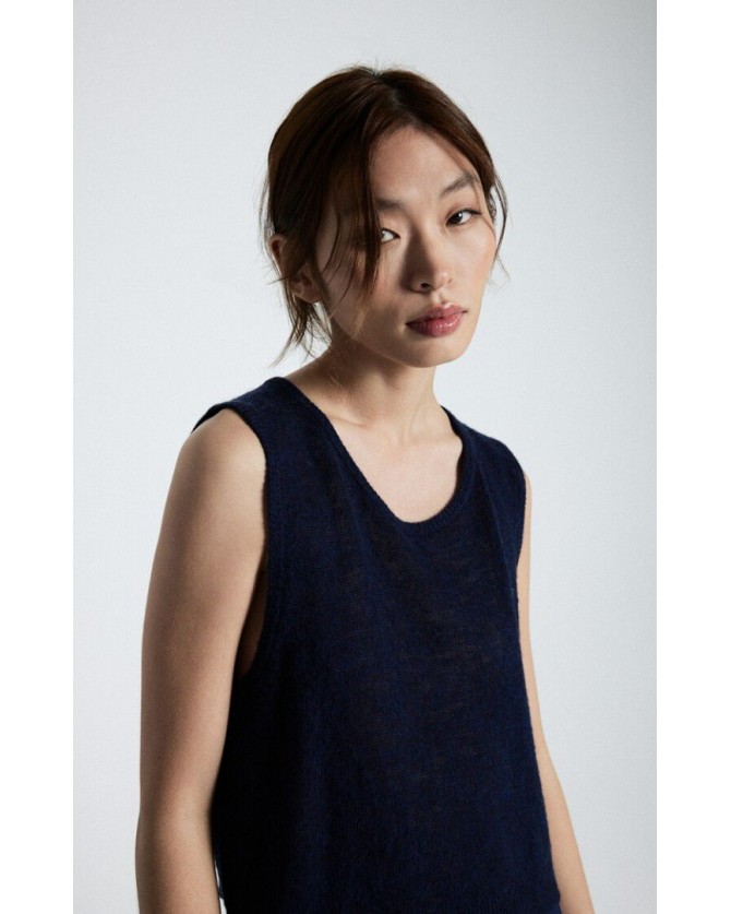 Top American Vintage Σκούρο μπλε DUM18B-NAVY CHINE