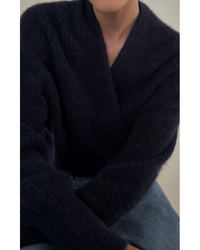 Ζακέτα American Vintage Σκούρο μπλε EAST19A-NAVY CHINE