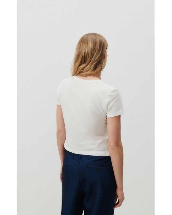T-shirt American Vintage Λευκό GAMI02B-BLANC