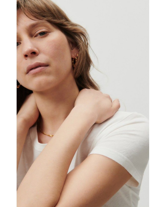 T-shirt American Vintage Λευκό GAMI02B-BLANC