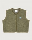 Γιλέκο American Vintage Λαδί HOK16B-VARAN CHINE