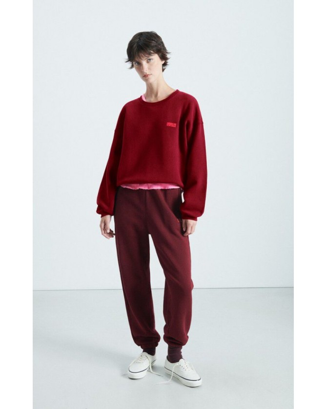 Φούτερ American Vintage Μπορντό IZU03A-CERISIER VINTAGE