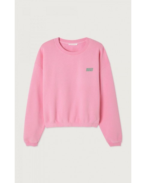 Φούτερ American Vintage Ροζ IZU03A-ROSE VINTAGE