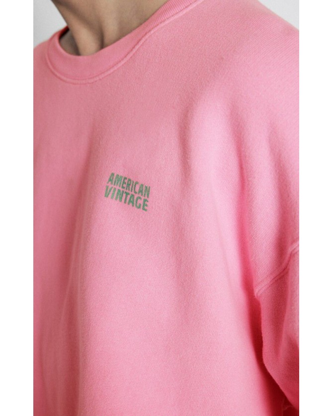 Φούτερ American Vintage Ροζ IZU03A-ROSE VINTAGE