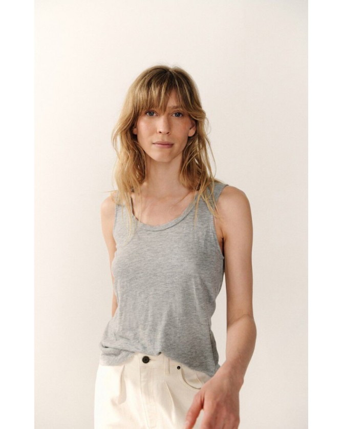 Top American Vintage Γκρι JAC47-GRIS CHINE