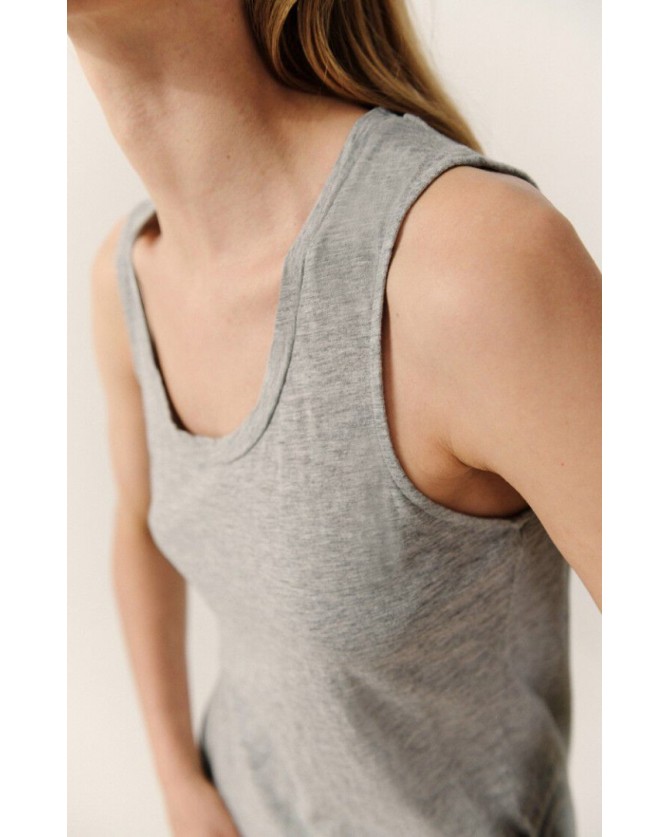 Top American Vintage Γκρι JAC47-GRIS CHINE