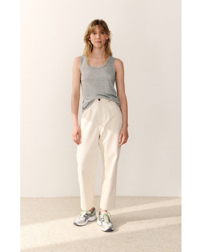 Top American Vintage Γκρι JAC47-GRIS CHINE