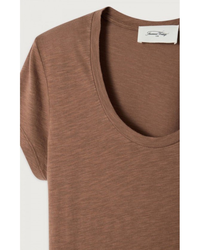 T-shirt American Vintage Καφέ JAC48V-CHOCOLAT VINTAGE