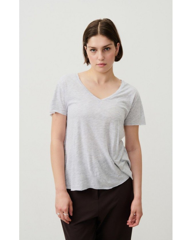 T-shirt American Vintage Γκρι Ανοιχτό JAC51-POLAIRE CHINE