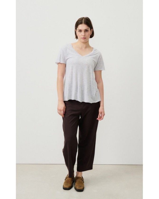 T-shirt American Vintage Γκρι Ανοιχτό JAC51-POLAIRE CHINE